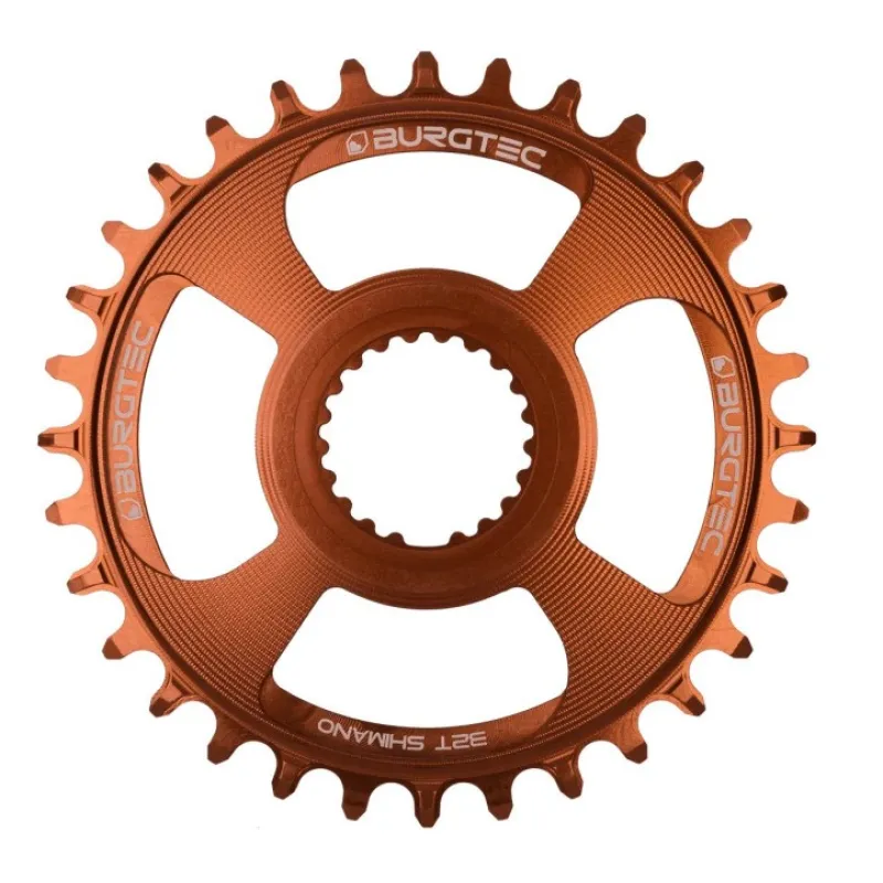 Placă ovală BURGTEC Shimano Direct Mount Thick Thin Chainring - 34T - Kash Bronze Noutate